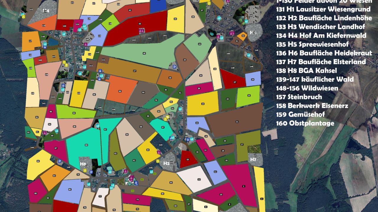 Legendarny Map Lausitzer Landschaften 4x dla Farming Simulator 25 — Wschodnie Niemcy przy granicy