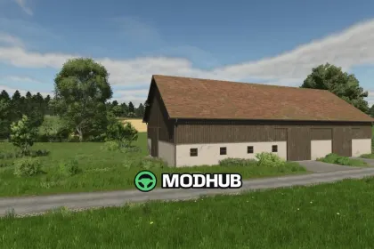 Сарай для старої техніки з горищем для сіна V1.0 для FS25