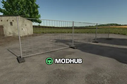 Construction Fence V2.0.0.1 for FS25 — 2