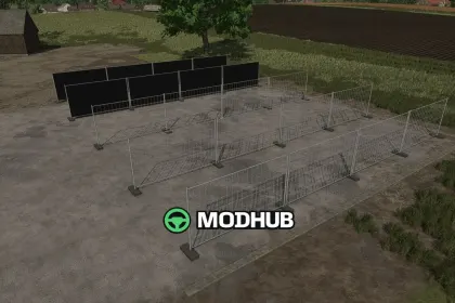 Construction Fence V2.0.0.1 for FS25 — 3