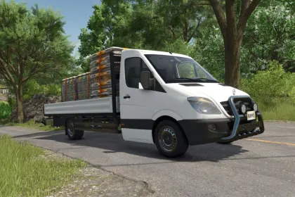 Швидкий Фургон Mercedes-Benz Sprinter для Farming Simulator 25 — 180 км/год та Тюнінг