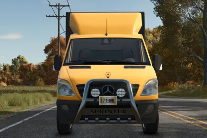 Швидкий Фургон Mercedes-Benz Sprinter для Farming Simulator 25 — 180 км/год та Тюнінг