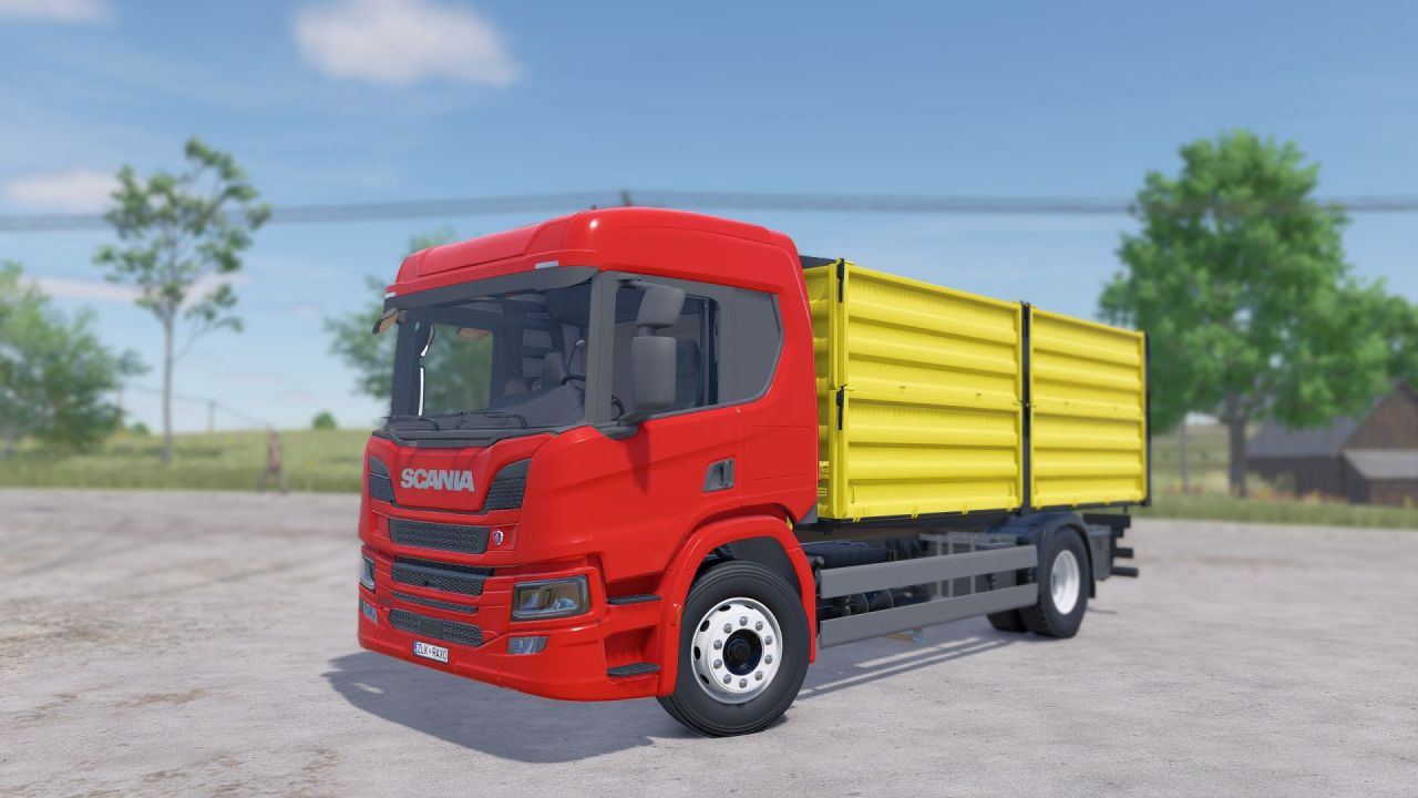 Mocna Zbożowa Ciężarówka Scania P220/360-7L/9L do Farming Simulator 25