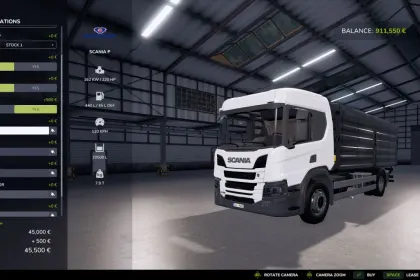 Leistungsstarker Getreide-Lkw Scania P220/360-7L/9L für Farming Simulator 25 — 3