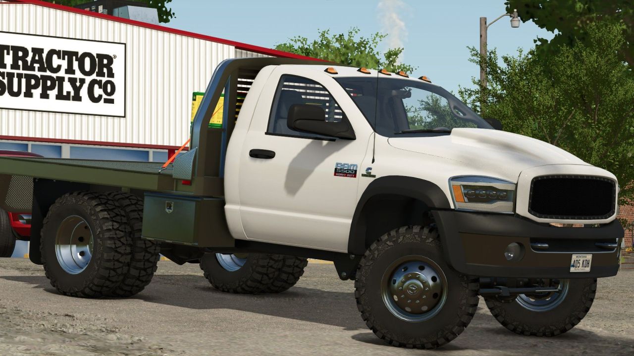 2006 Dodge Ram 3500/5500 Single Cab Flatbed для Farming Simulator 25
