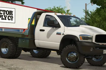 2006 Dodge Ram 3500/5500 Single Cab Flatbed для Farming Simulator 25 — 2