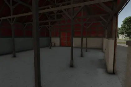 Swedish machine hall with hayloft для Farming Simulator 25 — 4
