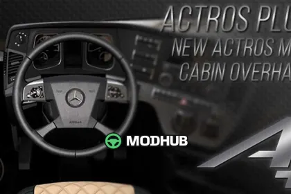 Оновлення кабіни New Actros MP4 v1.2.4 для ETS2