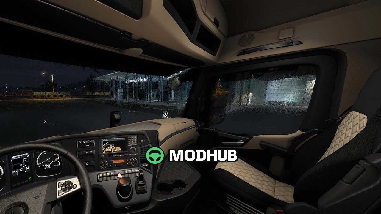 Przeróbka kabiny New Actros MP4 v1.2.4 do ETS2