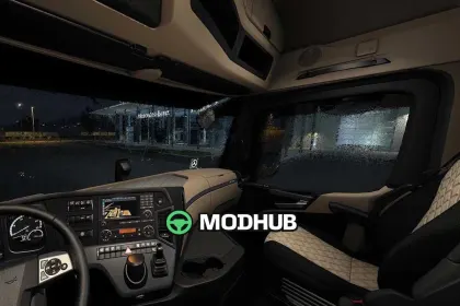 Przeróbka kabiny New Actros MP4 v1.2.4 do ETS2 — 2