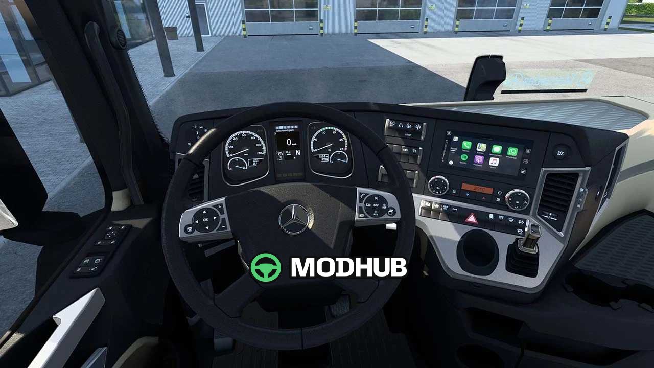 Przeróbka kabiny New Actros MP4 v1.2.4 do ETS2
