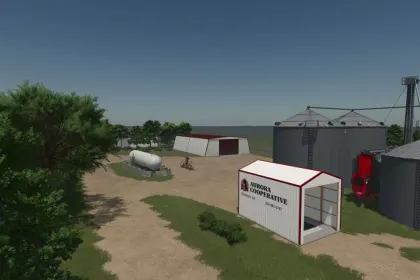 Realistische Karte Denman, NE 1x für Farming Simulator 25 — Flussfelder und echte Atmosphäre von Nebraska