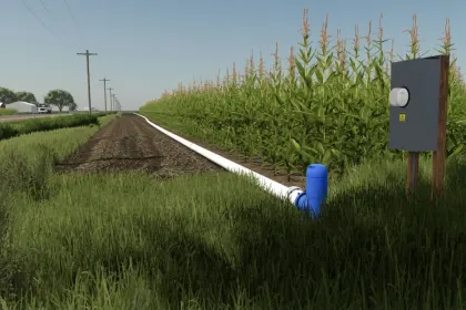 Realistische Karte Denman, NE 1x für Farming Simulator 25 — Flussfelder und echte Atmosphäre von Nebraska — 2