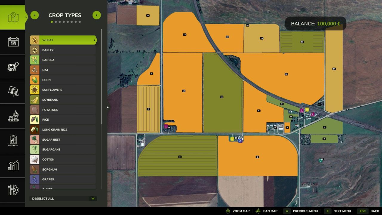 Realistische Karte Denman, NE 1x für Farming Simulator 25 — Flussfelder und echte Atmosphäre von Nebraska