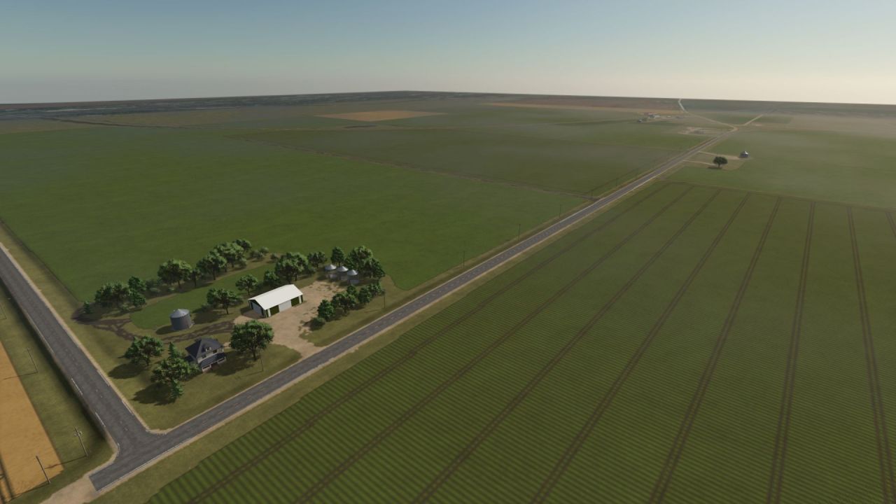 Realistische Karte Denman, NE 1x für Farming Simulator 25 — Flussfelder und echte Atmosphäre von Nebraska
