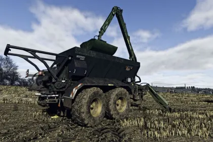 Effizienter Streuer Streumaster FW 212 TD Profi GE mit erweiterter Breite von 42 m für FS25