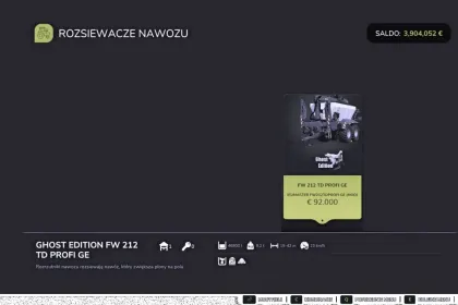 Effizienter Streuer Streumaster FW 212 TD Profi GE mit erweiterter Breite von 42 m für FS25 — 3