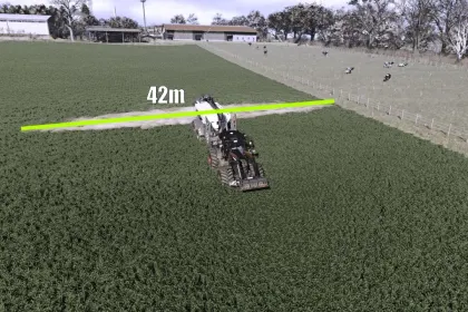 Effizienter Streuer Streumaster FW 212 TD Profi GE mit erweiterter Breite von 42 m für FS25 — 4
