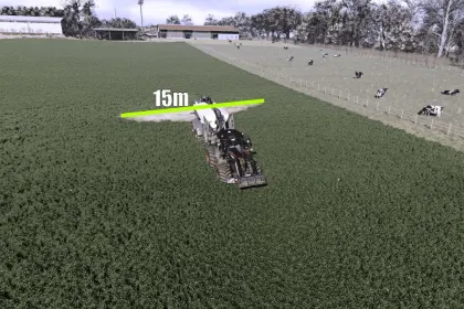 Effizienter Streuer Streumaster FW 212 TD Profi GE mit erweiterter Breite von 42 m für FS25 — 5