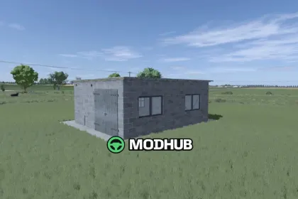 Hall And Garage v1.0 for FS25 — 3