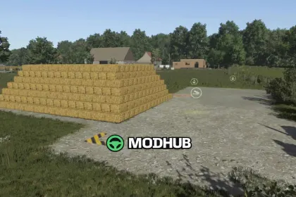 Storage For Small Square Bales v1.0 for FS25