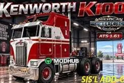 Truck KENWORTH K100 v8.0 1.60-1.61.X for ATS — 4