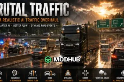 Brutal Traffic v1.61 для ETS2