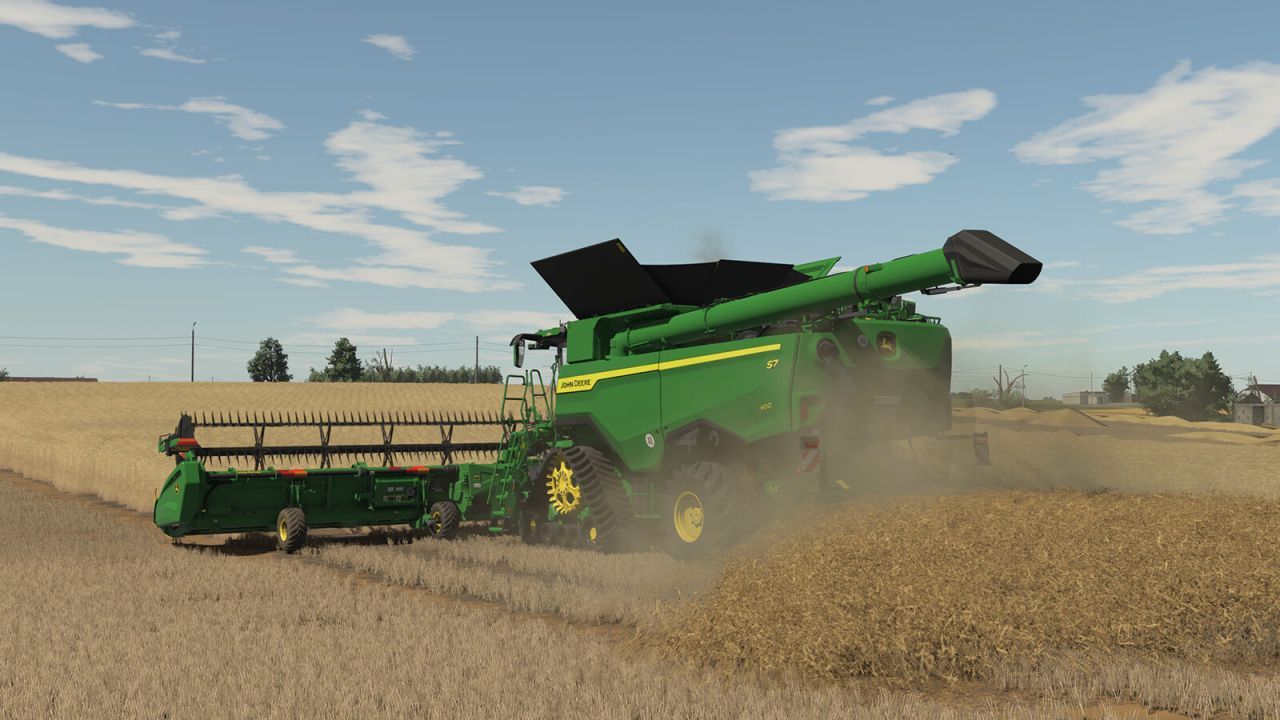 Комбайн John Deere S7 для Farming Simulator 25