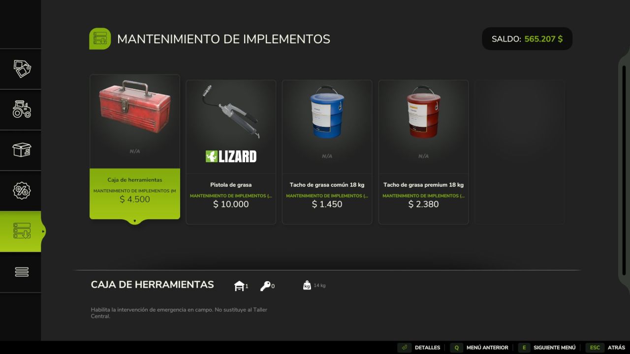 Скрипт Implement Maintenance для Farming Simulator 25
