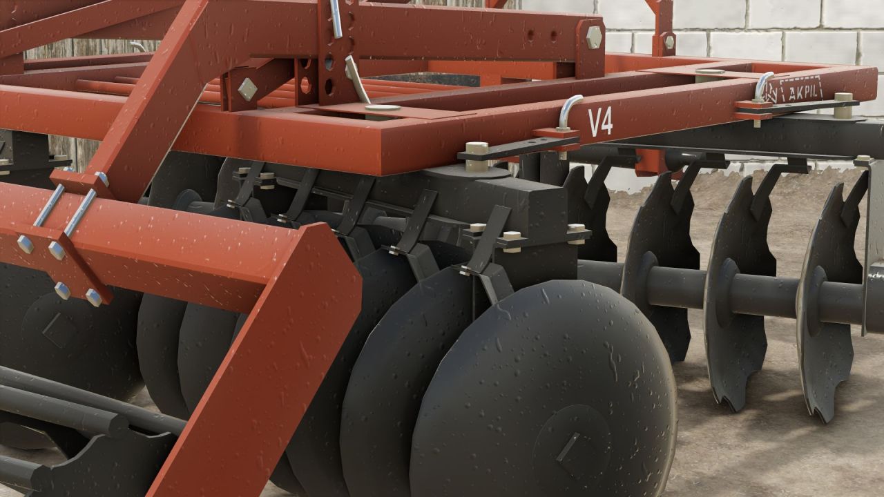 Effektiver Grubber Akpil V-4 für Farming Simulator 25 — Schnelle Bearbeitung 2,5 m