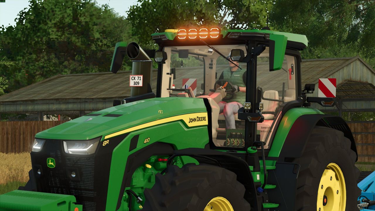 Mocny Traktor John Deere 8R Series Edit z LED-podświetleniem i Stylowym Wnętrzem dla FS25