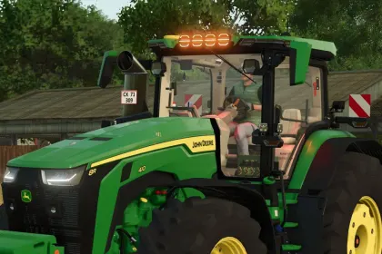 Leistungsstarker Traktor John Deere 8R Series Edit mit LED-Beleuchtung und Stilvollem Innenraum für FS25