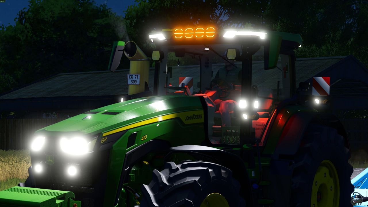 Leistungsstarker Traktor John Deere 8R Series Edit mit LED-Beleuchtung und Stilvollem Innenraum für FS25