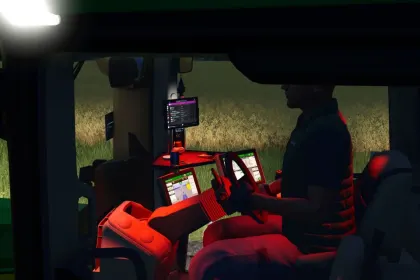 Leistungsstarker Traktor John Deere 8R Series Edit mit LED-Beleuchtung und Stilvollem Innenraum für FS25 — 3