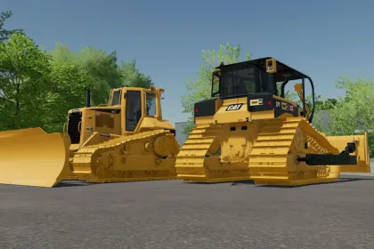 Пак дожних бульдозерів CAT D6 для Farming Simulator 22 — 4