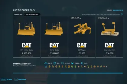 Пак дожних бульдозерів CAT D6 для Farming Simulator 22 — 5