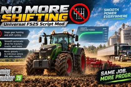 Автоматична трансмісія без перемикання передач для Farming Simulator 25