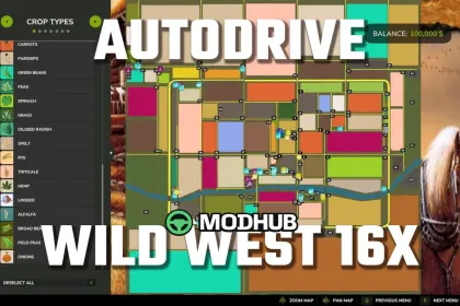 Автопілот AutoDrive WildWest 16x V1.0.0.1 для FS25