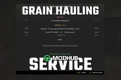 Сервіс перевезення зерна Getreidetransport-Service V1.0 для FS25