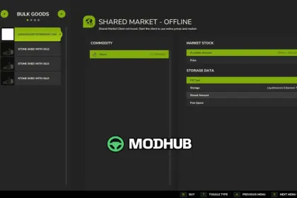 Shared market BETA 2 v0.9.0.41 для FS25 — 2