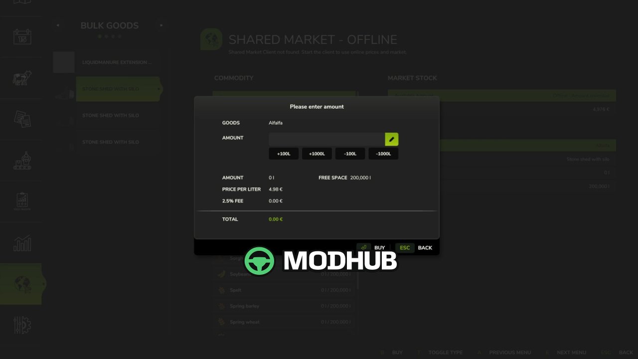 Shared market BETA 2 v0.9.0.41 для FS25