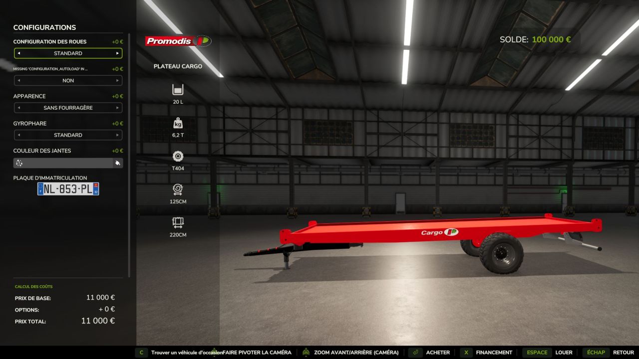 Praktyczna Przyczepa Promodis CARGO Prois — Niezawodny Transport Bel w FS25 - Zrzuty ekranu