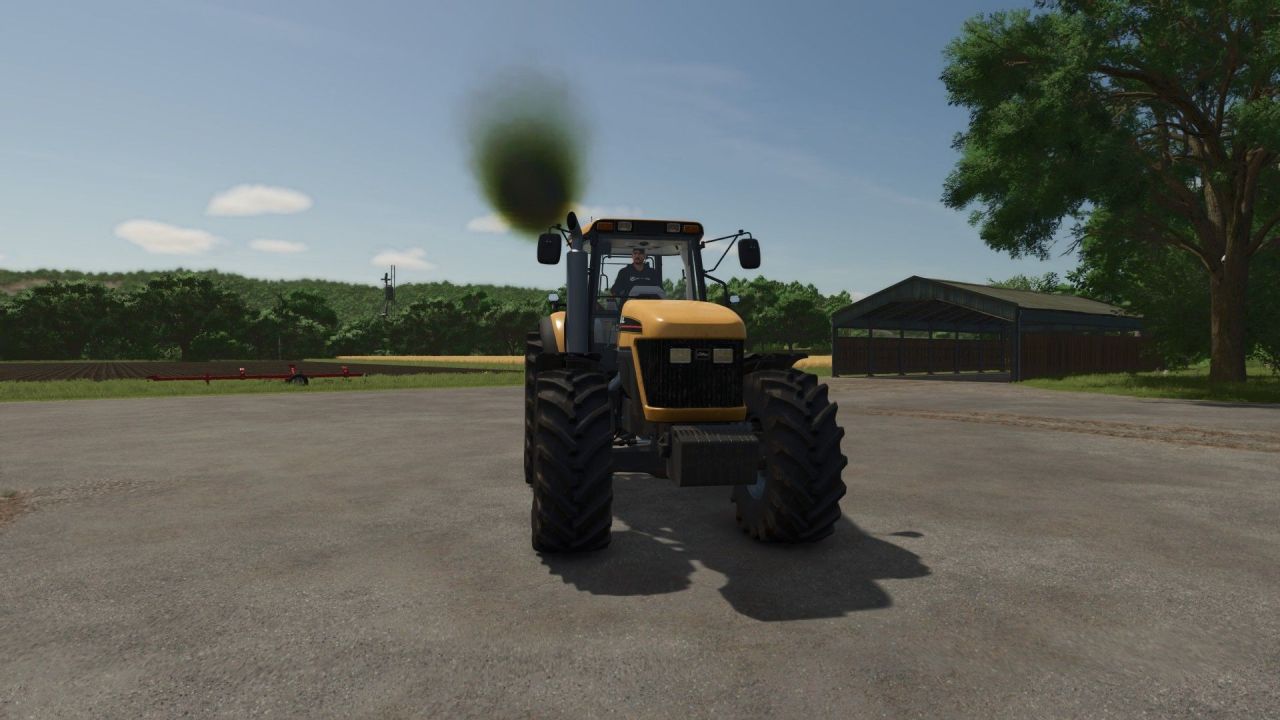 Ефект вихлопного диму Real Exhaust Smoke для Farming Simulator 25