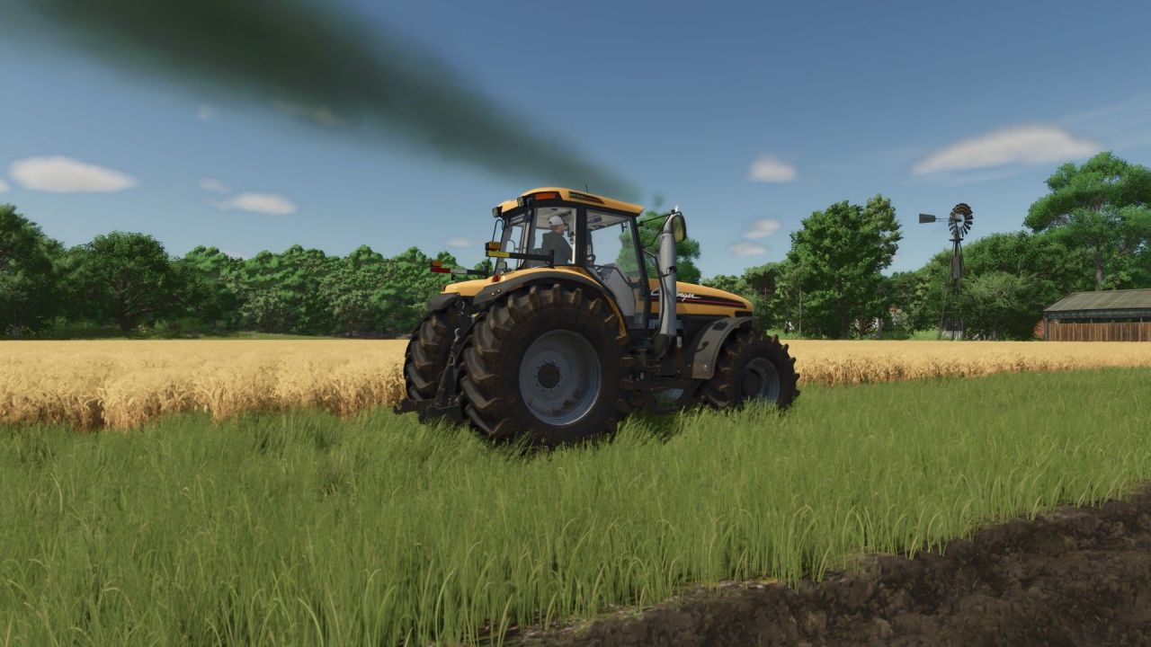Ефект вихлопного диму Real Exhaust Smoke для Farming Simulator 25
