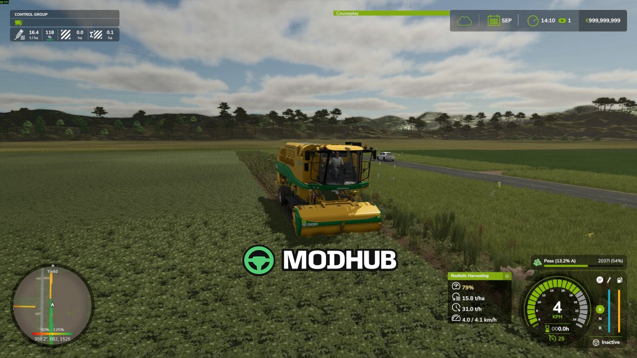 Симулятор Realistic Harvesting V1.5.2 для FS25