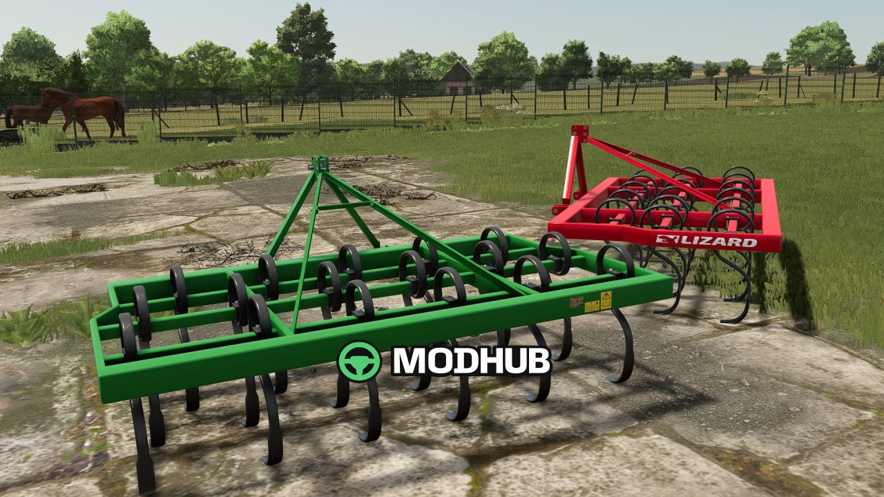 Культиватор Lizard 17-tine V1.0 для FS25