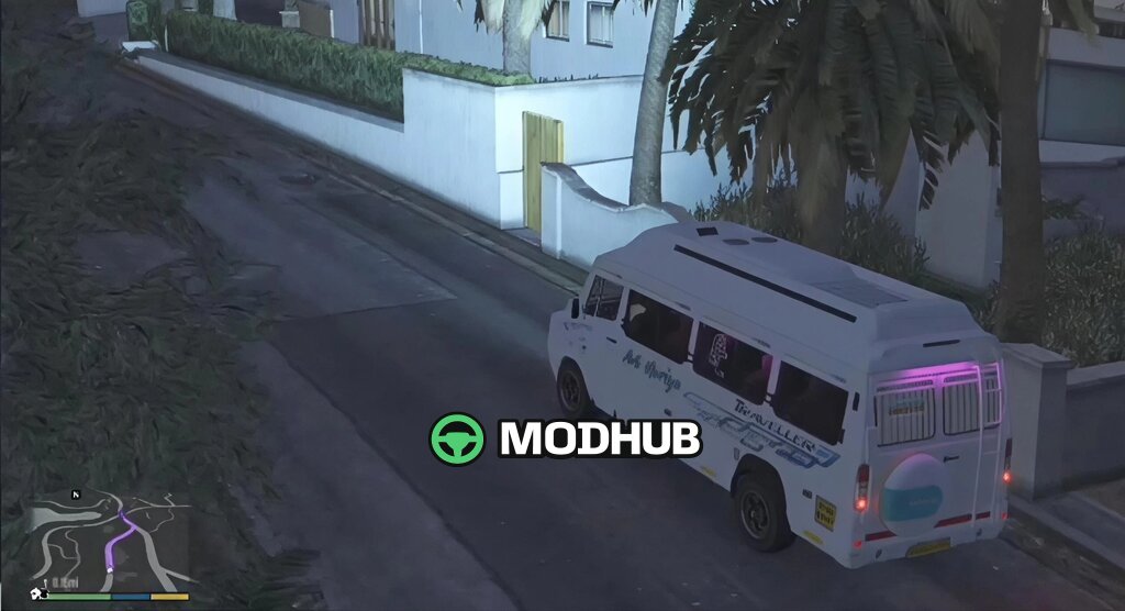 Force Traveller Indian Minibus for GTA 5