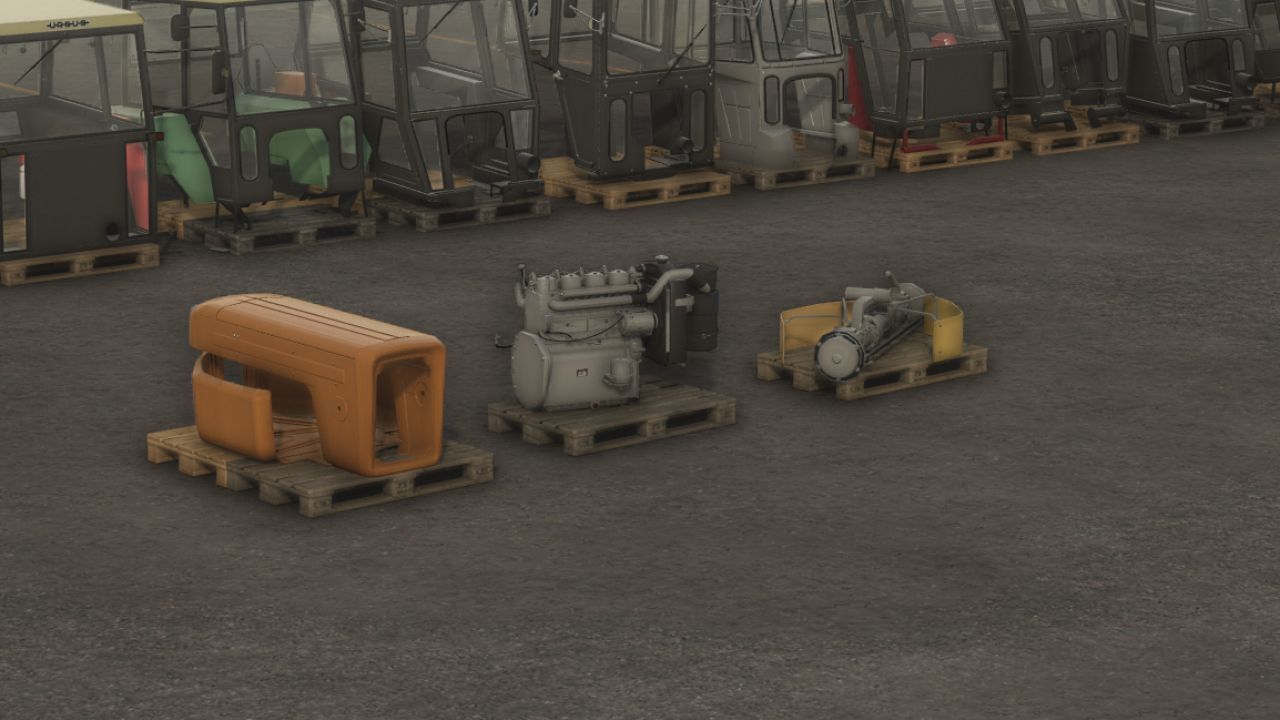 Новий Пакет Decoration on Pallets для Ursus C-360 — Деталі на Піддонах у FS25