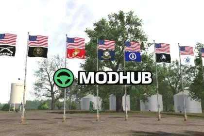 U.S. Military Flag Pack v1.0 for FS25