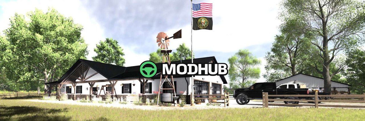 Прапор США Military Flag Pack v1.0 для FS25